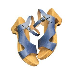 Dansko | Royal Blue Leather Tanya Cutout Sandals Size EU 41